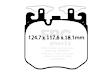 2021 Rolls Royce Phantom - Front Aramid Fiber Brake Pad Set, 6.7L 12Cyl, FMSI Pad No. D1868, Bluestuff NDX Aramid Fiber Full Race