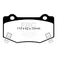DP53023NDX Rear Bluestuff NDX Aramid Fiber Full Race Aramid Fiber Brake Pad Set