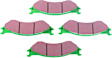 DP61267 Front Greenstuff Elite 6000 Aramid Fiber Truck and SUV Aramid Fiber Brake Pad Set
