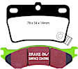 DP61403 Rear Greenstuff Elite 6000 Aramid Fiber Truck and SUV Aramid Fiber Brake Pad Set