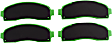 DP61617 Front Greenstuff Elite 6000 Aramid Fiber Truck and SUV Aramid Fiber Brake Pad Set