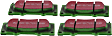 DP61657 Front Greenstuff Elite 6000 Aramid Fiber Truck and SUV Aramid Fiber Brake Pad Set