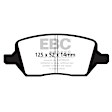 DP61737 Rear Greenstuff Elite 6000 Aramid Fiber Truck and SUV Aramid Fiber Brake Pad Set