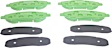 DP61778 Rear Greenstuff Elite 6000 Aramid Fiber Truck and SUV Aramid Fiber Brake Pad Set
