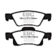 2011 Dodge Durango - Rear Aramid Fiber Brake Pad Set, 5.7L 8Cyl, FMSI Pad No. D1498, Greenstuff Elite 6000 Aramid Fiber Truck and SUV