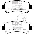DP63060 Rear Greenstuff Elite 6000 Aramid Fiber Truck and SUV Aramid Fiber Brake Pad Set