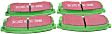DP6993 Rear Greenstuff Elite 6000 Aramid Fiber Truck and SUV Aramid Fiber Brake Pad Set