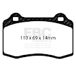 DP81140RPX Front Brake Pad Set