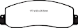 ED91777 Front Extra Duty ED Truck/SUV Aramid Fiber Ceramic Brake Pad Set