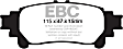 ED91850 Rear Extra Duty ED Truck/SUV Aramid Fiber Ceramic Brake Pad Set