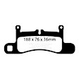 ED92098 Rear Extra Duty ED Truck/SUV Aramid Fiber Ceramic Brake Pad Set