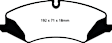 ED92123 Front Extra Duty ED Truck/SUV Aramid Fiber Ceramic Brake Pad Set