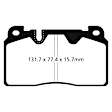 ED92168 Front Extra Duty ED Truck/SUV Aramid Fiber Brake Pad Set