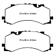 2022 Audi SQ8 - Front Aramid Fiber Brake Pad Set, Extra Duty ED Truck/SUV