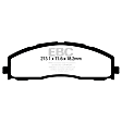 ED93015 Front Extra Duty ED Truck/SUV Aramid Fiber Ceramic Brake Pad Set