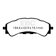 ED93122 Front Extra Duty ED Truck/SUV Aramid Fiber Ceramic Brake Pad Set