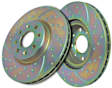 GD1057 Rear Brake Disc, Dimpled and Slotted, 5 Lugs, 314.96 mm,, GD Sport Slotted And Dimpled