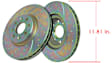GD1309 Front Brake Disc, Dimpled and Slotted, 5 Lugs, 299.97 mm,, GD Sport Slotted And Dimpled