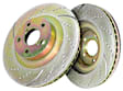 GD1345 Rear Brake Disc, Dimpled and Slotted, 5 Lugs, 315.98 mm, 2.5L, 4Cyl, GD Sport Slotted And Dimpled
