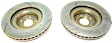 GD1345 Rear Brake Disc, Dimpled and Slotted, 5 Lugs, 315.98 mm, 2.5L, 4Cyl, GD Sport Slotted And Dimpled