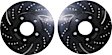 GD7020 Front Brake Disc, Dimpled and Slotted, 5 Lugs, 276.1 mm,, GD Sport Slotted And Dimpled