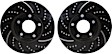 GD7020 Front Brake Disc, Dimpled and Slotted, 5 Lugs, 276.1 mm,, GD Sport Slotted And Dimpled