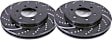 GD7177 Front Brake Disc, Dimpled and Slotted, 6 Lugs, 329.95 mm,, GD Sport Slotted And Dimpled