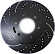 GD7177 Front Brake Disc, Dimpled and Slotted, 6 Lugs, 329.95 mm,, GD Sport Slotted And Dimpled