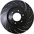 GD7177 Front Brake Disc, Dimpled and Slotted, 6 Lugs, 329.95 mm,, GD Sport Slotted And Dimpled