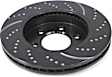GD7177 Front Brake Disc, Dimpled and Slotted, 6 Lugs, 329.95 mm,, GD Sport Slotted And Dimpled