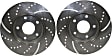GD7269 Front Brake Disc, Dimpled and Slotted, 5 Lugs, 276.1 mm,, GD Sport Slotted And Dimpled