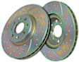 GD7290 Front Brake Disc, Dimpled and Slotted, 5 Lugs, 293.88 mm,, GD Sport Slotted And Dimpled