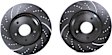 GD7299 Front Brake Disc, Dimpled and Slotted, 5 Lugs, 319.53 mm,, GD Sport Slotted And Dimpled
