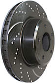 GD7299 Front Brake Disc, Dimpled and Slotted, 5 Lugs, 319.53 mm,, GD Sport Slotted And Dimpled