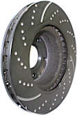 GD7299 Front Brake Disc, Dimpled and Slotted, 5 Lugs, 319.53 mm,, GD Sport Slotted And Dimpled