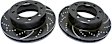 GD7321 Front Brake Disc, Dimpled and Slotted, 8 Lugs, 346.96 mm,, GD Sport Slotted And Dimpled