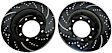 GD7321 Front Brake Disc, Dimpled and Slotted, 8 Lugs, 346.96 mm,, GD Sport Slotted And Dimpled