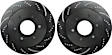 GD7362 Rear Brake Disc, Dimpled and Slotted, 6 Lugs, 320.04 mm,, GD Sport Slotted And Dimpled