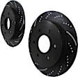 GD7362 Rear Brake Disc, Dimpled and Slotted, 6 Lugs, 320.04 mm,, GD Sport Slotted And Dimpled