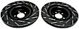 GD7365 Front Brake Disc, Dimpled and Slotted, 5 Lugs, 359.92 mm,, GD Sport Slotted And Dimpled