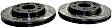 GD7372 Front Brake Disc, Silver Grey Geomet, Dimpled and Slotted, 6 Lugs, 329.95 mm, GD Sport Slotted And Dimpled