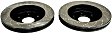 GD7372 Front Brake Disc, Silver Grey Geomet, Dimpled and Slotted, 6 Lugs, 329.95 mm, GD Sport Slotted And Dimpled