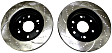 GD7372 Front Brake Disc, Silver Grey Geomet, Dimpled and Slotted, 6 Lugs, 329.95 mm, GD Sport Slotted And Dimpled