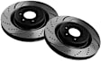 GD7379 Front Brake Disc, Dimpled and Slotted, 5 Lugs, 276.1 mm,, GD Sport Slotted And Dimpled