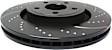 GD7385 Front Brake Disc, Dimpled and Slotted, 5 Lugs, 359.92 mm, 6.1L, 8Cyl, GD Sport Slotted And Dimpled