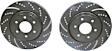 GD7402 Front Brake Disc, Dimpled and Slotted, 6 Lugs, 295.91 mm,, GD Sport Slotted And Dimpled