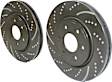 GD7402 Front Brake Disc, Dimpled and Slotted, 6 Lugs, 295.91 mm,, GD Sport Slotted And Dimpled