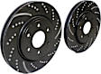 GD7402 Front Brake Disc, Dimpled and Slotted, 6 Lugs, 295.91 mm,, GD Sport Slotted And Dimpled