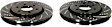 GD7402 Front Brake Disc, Dimpled and Slotted, 6 Lugs, 295.91 mm,, GD Sport Slotted And Dimpled