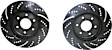 GD7402 Front Brake Disc, Dimpled and Slotted, 6 Lugs, 295.91 mm,, GD Sport Slotted And Dimpled